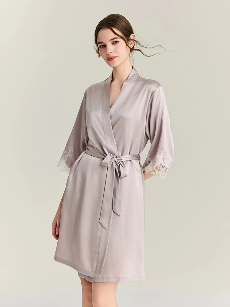Robe Silk Women - Zestaw szlafroków z jedwabiu morwowego 22MM,