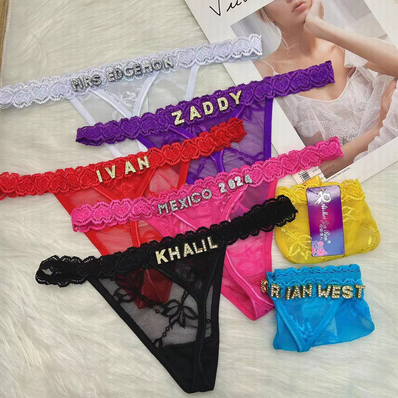 Niestandardowe stringi z imien – Thong Bikini Women recenzja i cena