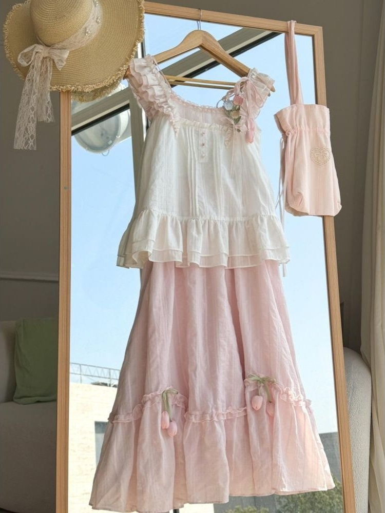 Słodki, kawaii komplet dwuczęś – Cami Top Lace recenzja i cena